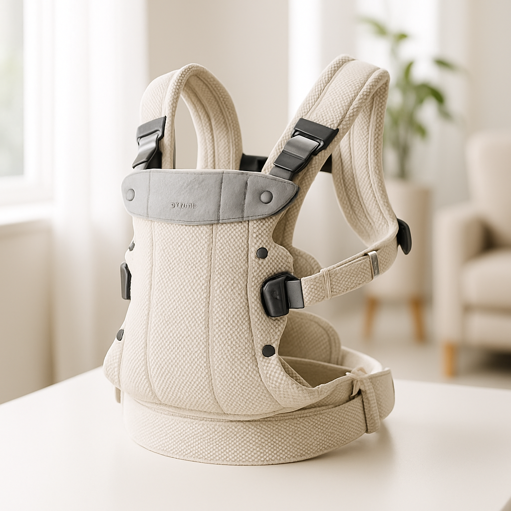 porte bebe ergonomique 3 en 1 blanc creme