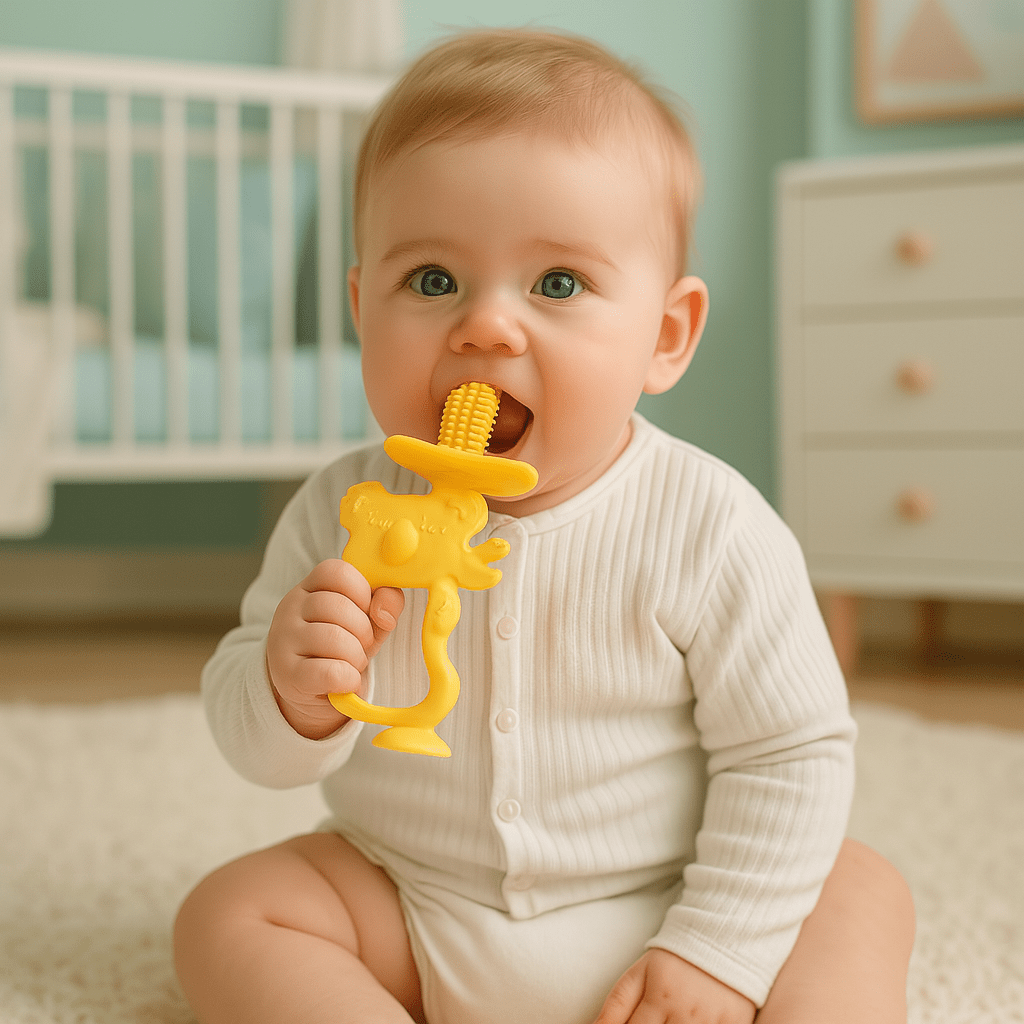 Anneau de Dentition - KoalaTeethBuddy™ - Jaune - Espace Bébé Maman