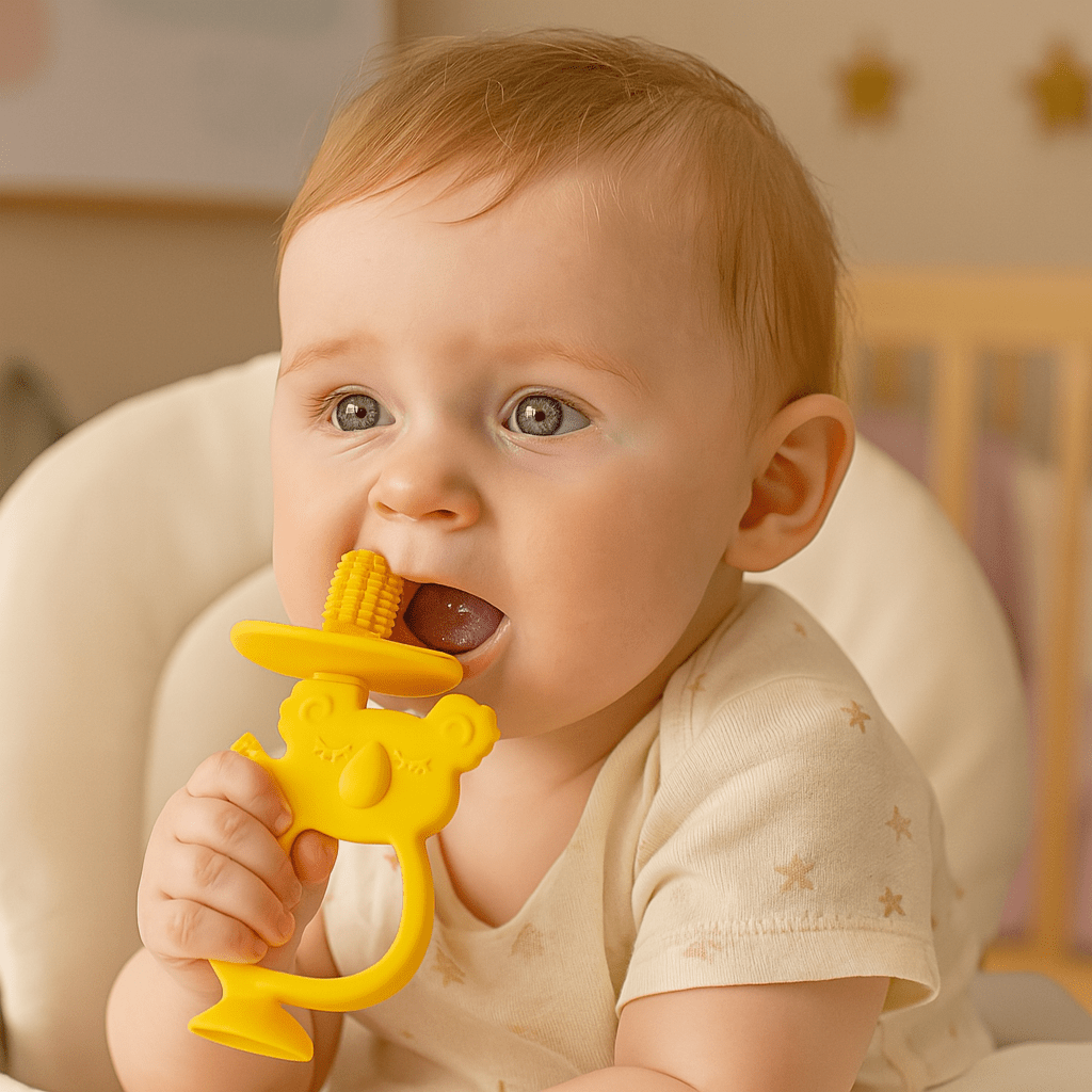 Anneau de Dentition - KoalaTeethBuddy™ - Jaune - Espace Bébé Maman