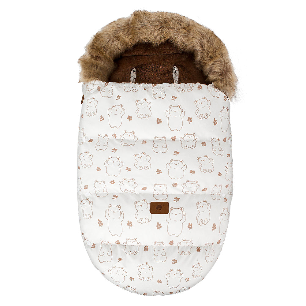 chanceliere bebe douillwarm ours beige fourrure un
