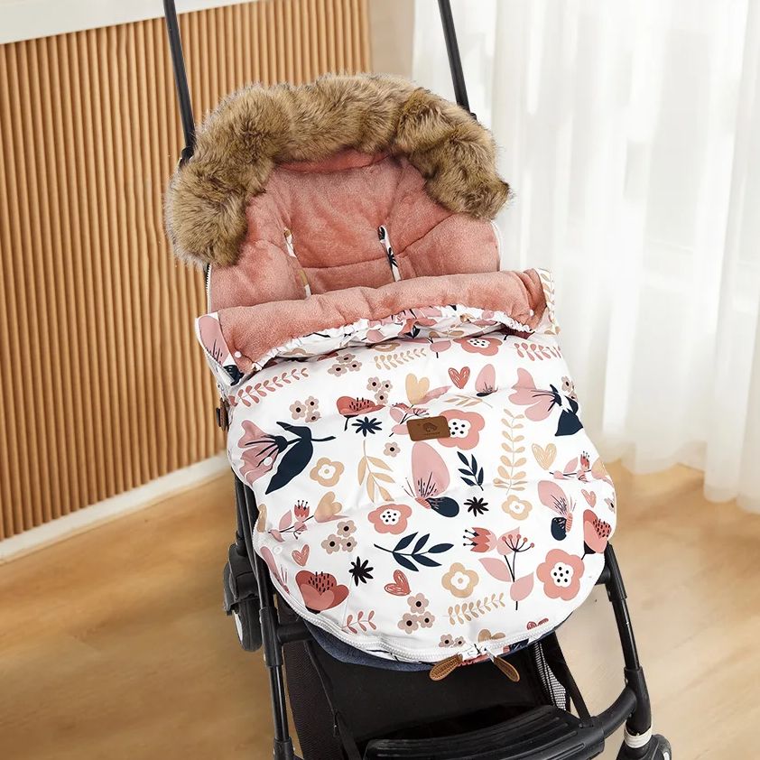 chanceliere bebe douillwarm poussette fleurs