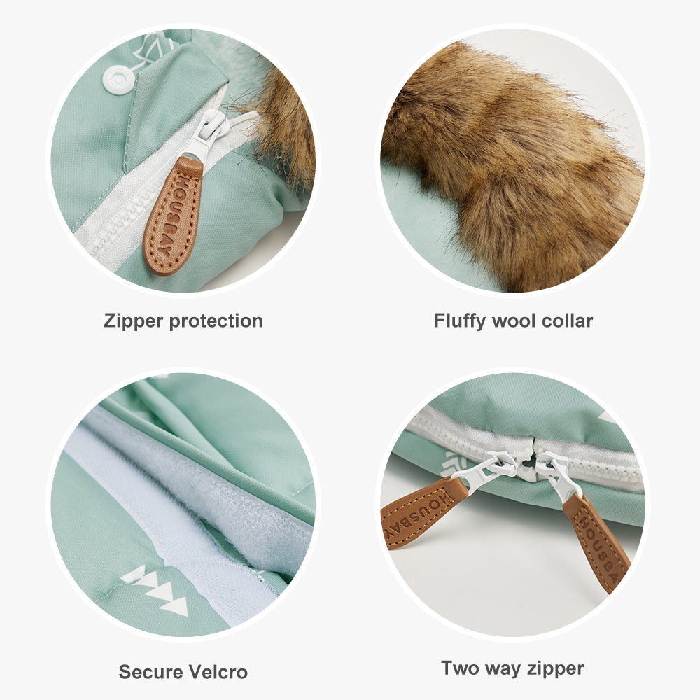 chanceliere bebe douillwarm fleurs fourrure