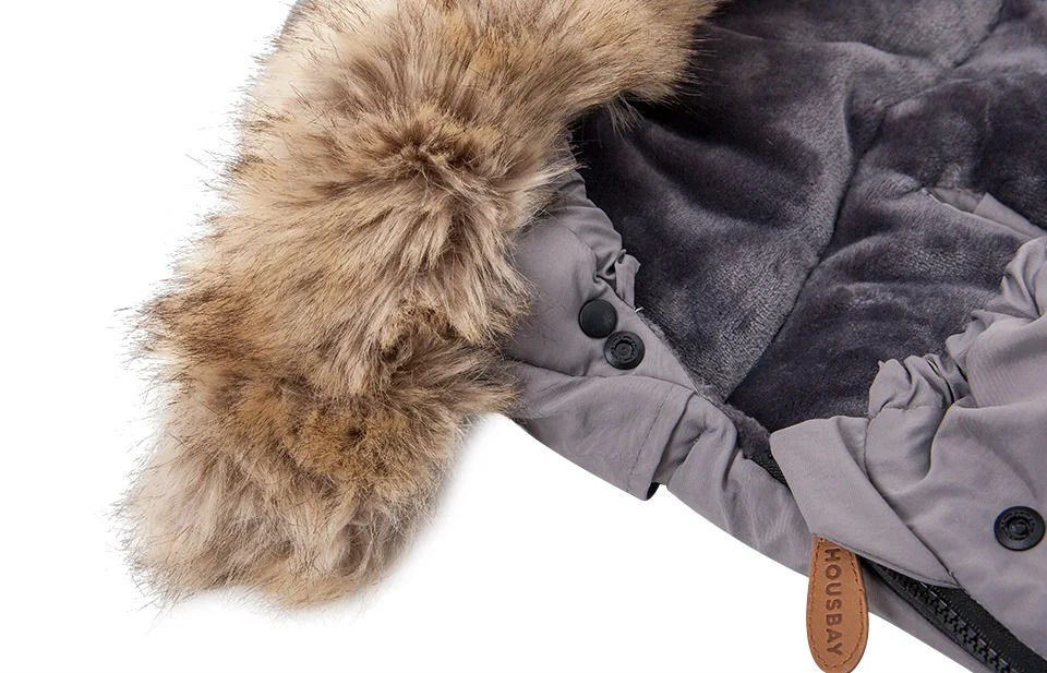 chanceliere poussette universelle wintercozy gris vue fourrure