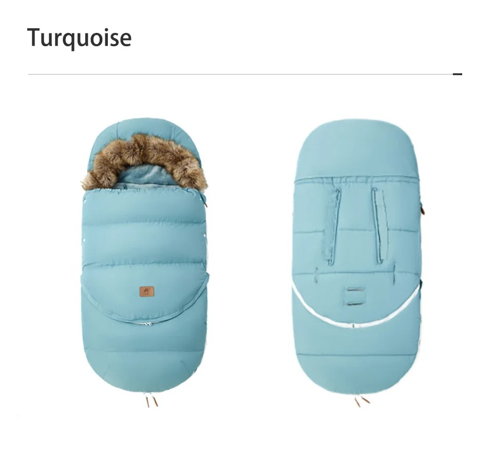 chanceliere poussette universelle wintercozy turquoise vue arriere devant