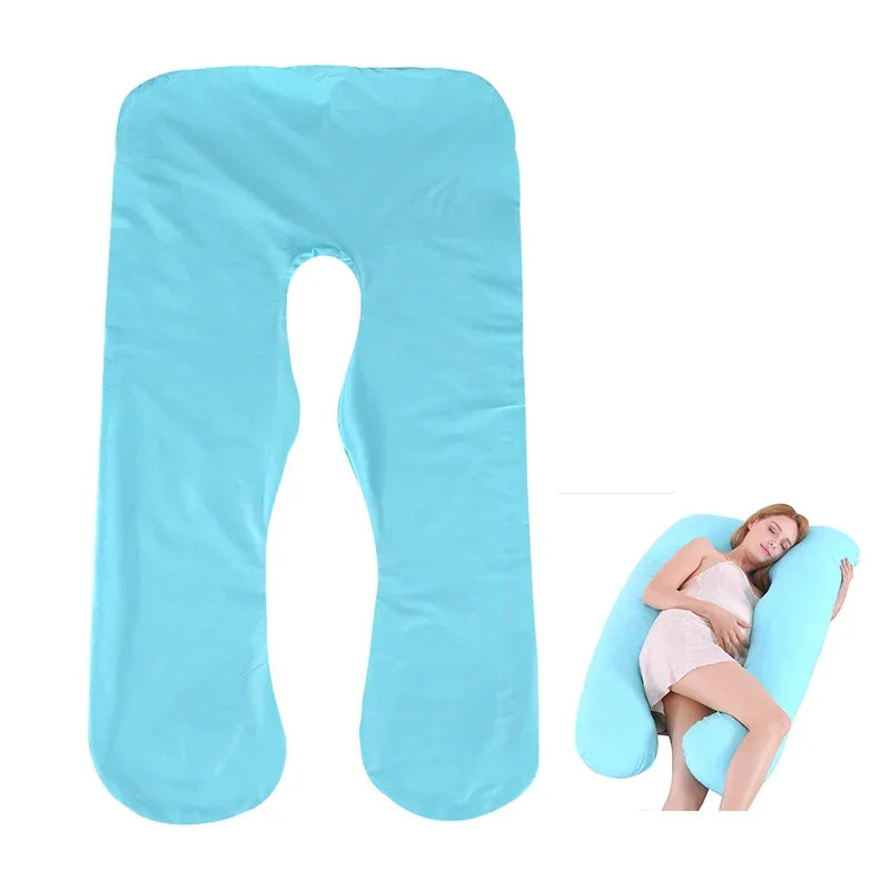 housse coussin grossesse bleue ciel femme enceinte ventre coussin
