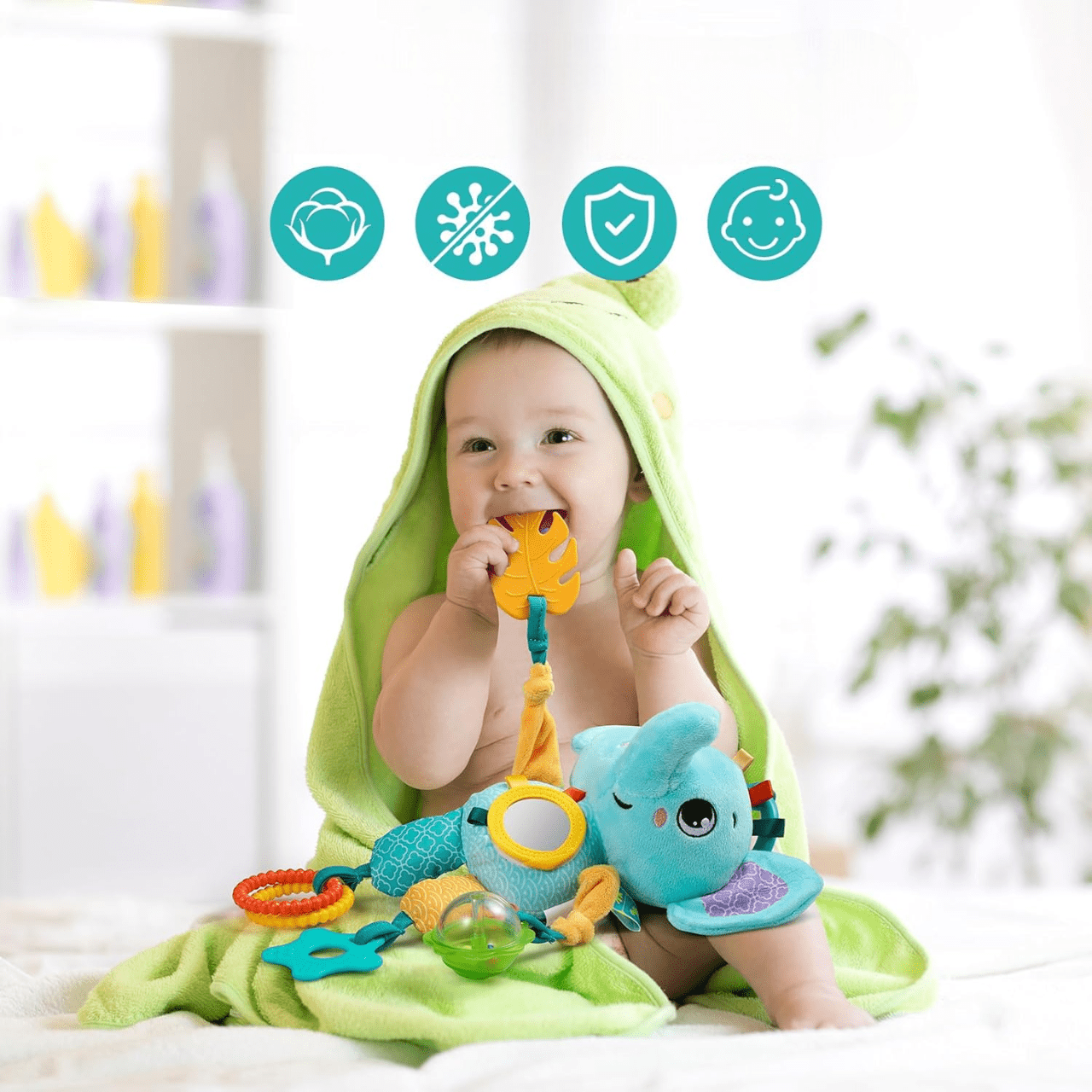 Jouet d'éveil - SoftHangingToy™ - Elephant - Espace Bébé Maman