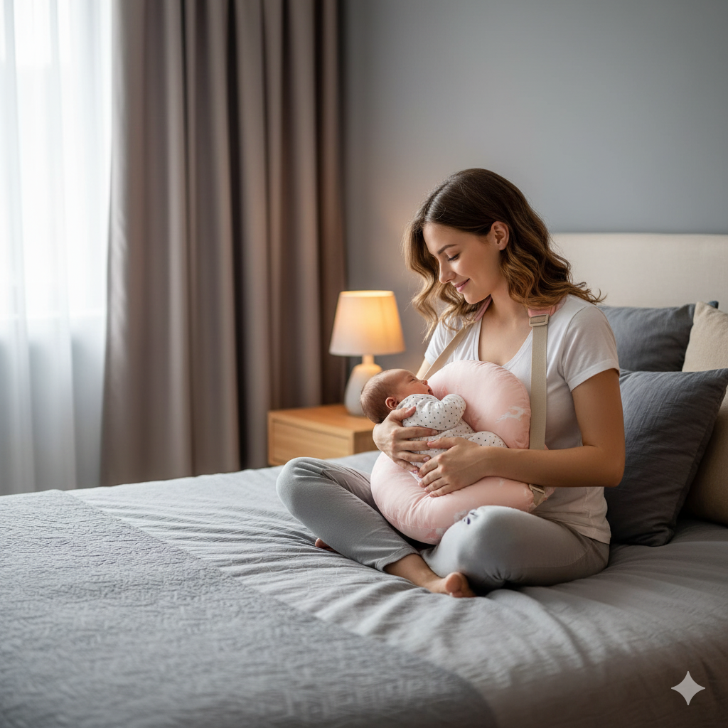 oreiller allaitement multifonction couleur h maman bebe lit