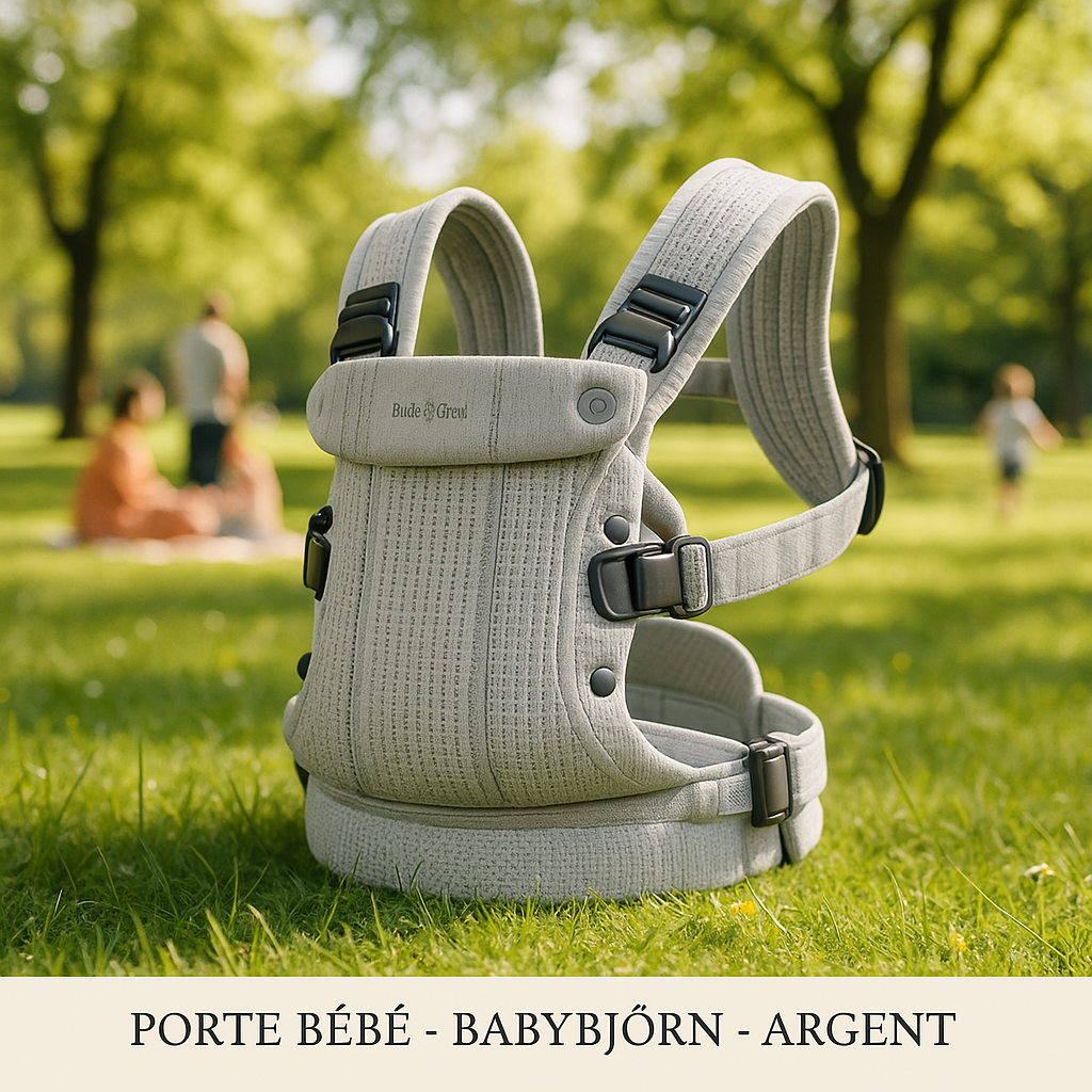 porte bebe ergonomique 3 en 1 argent etiquette