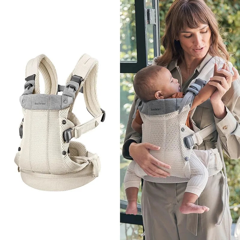 porte bebe ergonomique 3 en 1 blanc creme maman bebe