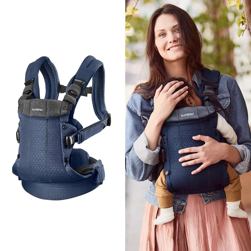 porte bebe ergonomique 3 en 1 bleu marine maman bebe