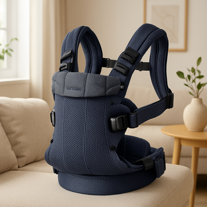 porte bebe ergonomique 3 en 1 gris fumee
