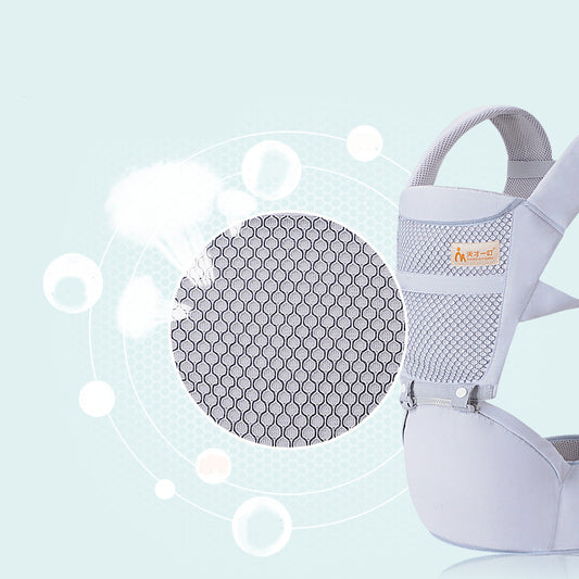 porte bebe multifonctionnel  confort liberté gris vue tissus