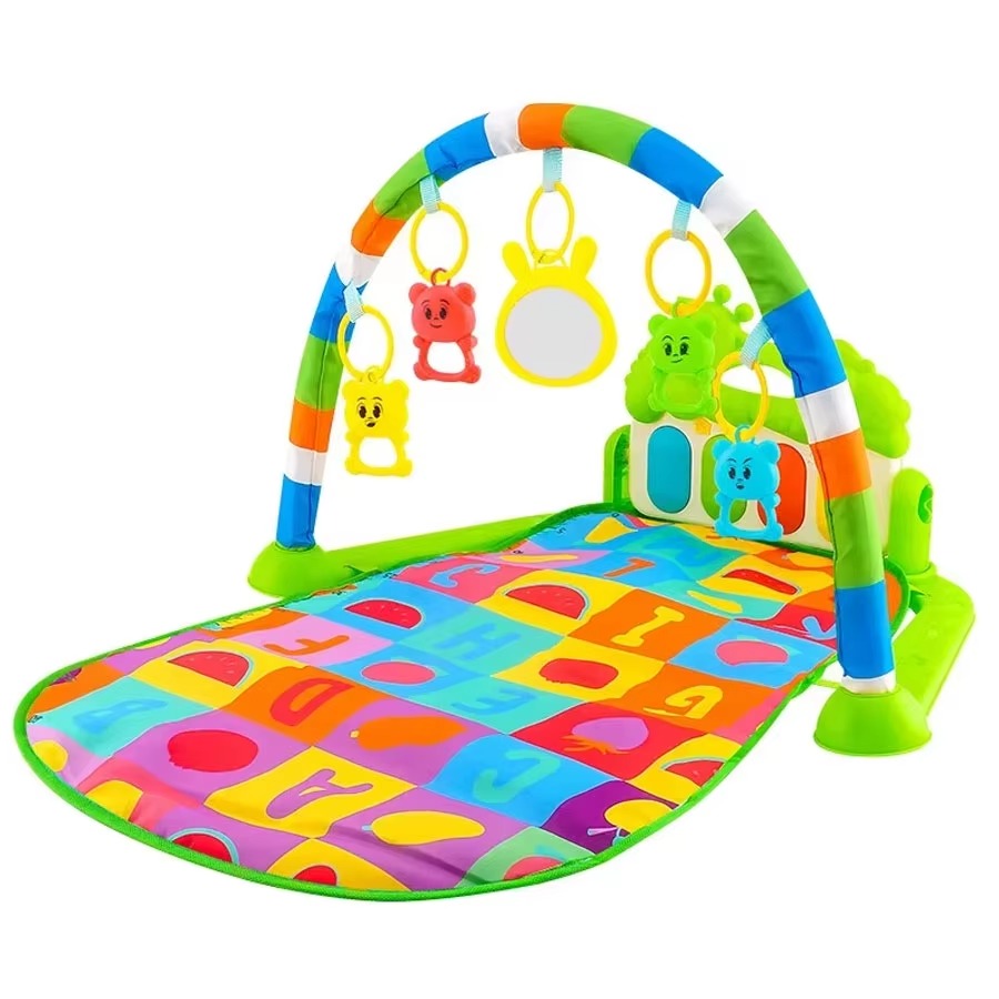 tapis deveil bebe musical avec piano arches jouets lettre p