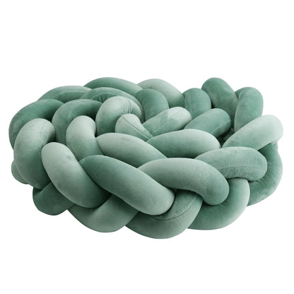 tour de lit bebe tresse 3dcocon vert matcha